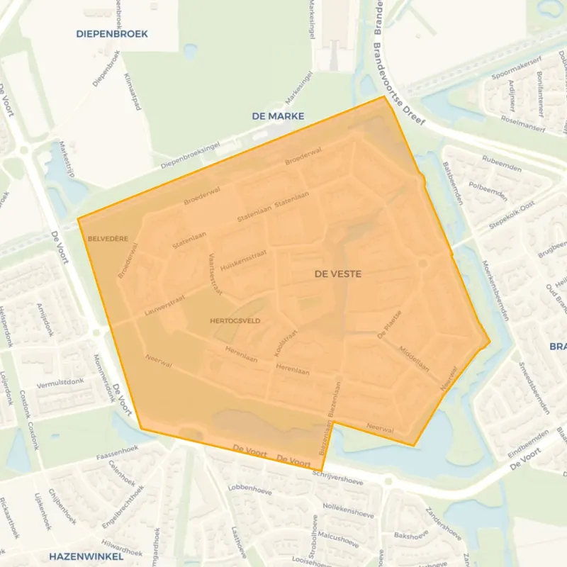de veste helmond BU07942101 2024 Kaart van