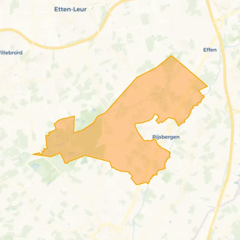 verspreide huizen in het westen zundert BU08790409 2024 Kaart van