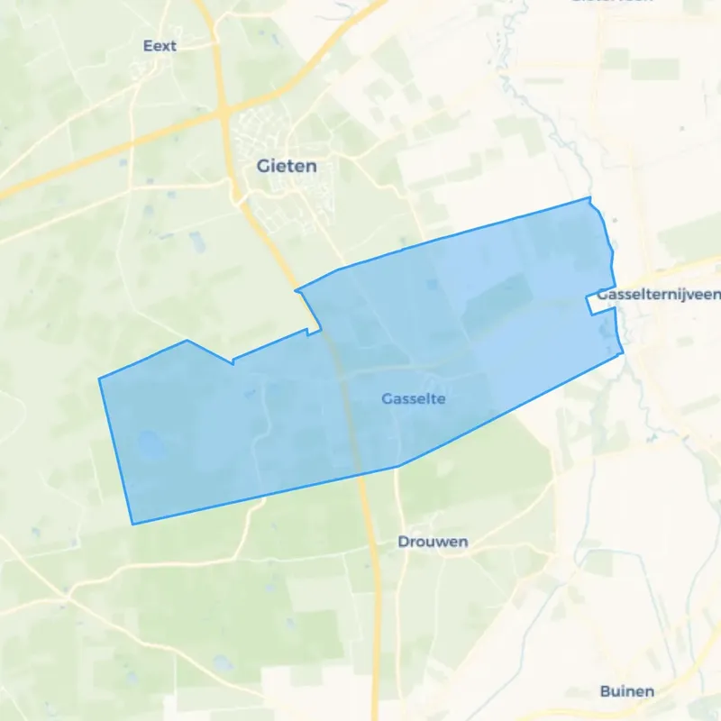 wijk 14 gasselte aa en hunze WK168014 2024 Kaart van