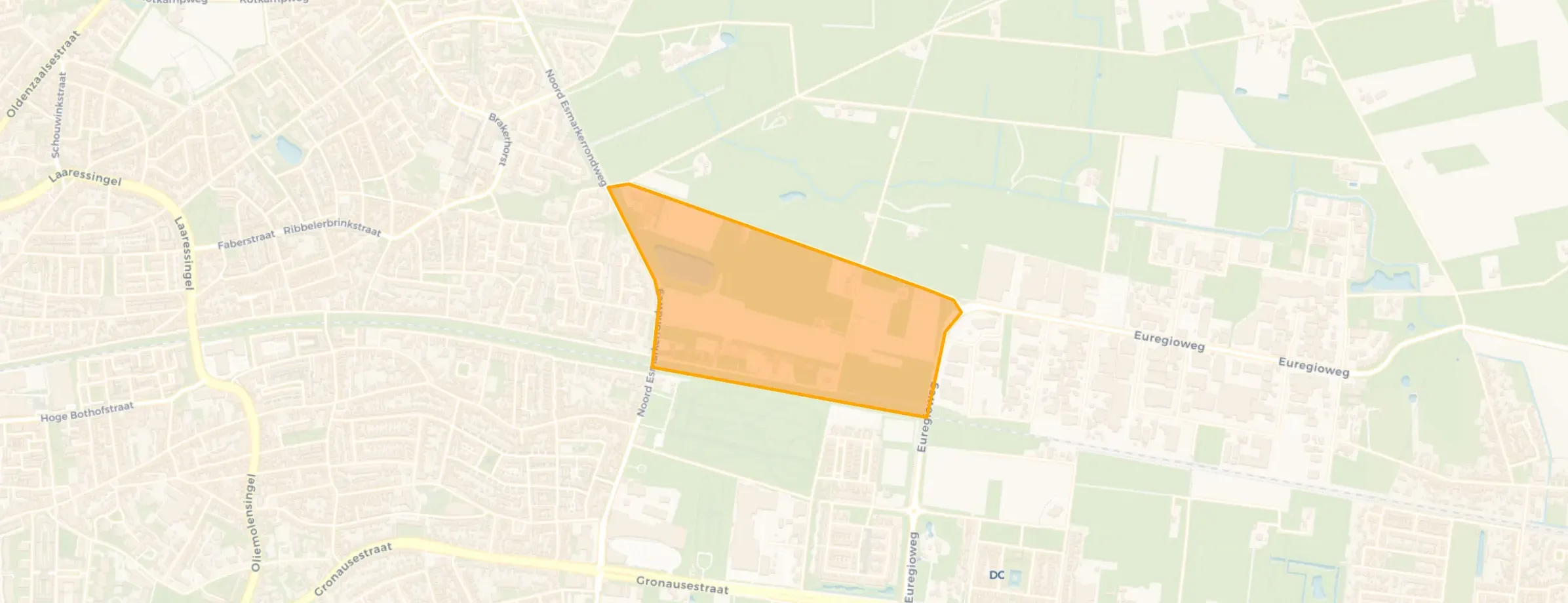 Kaart van ’t Weldink