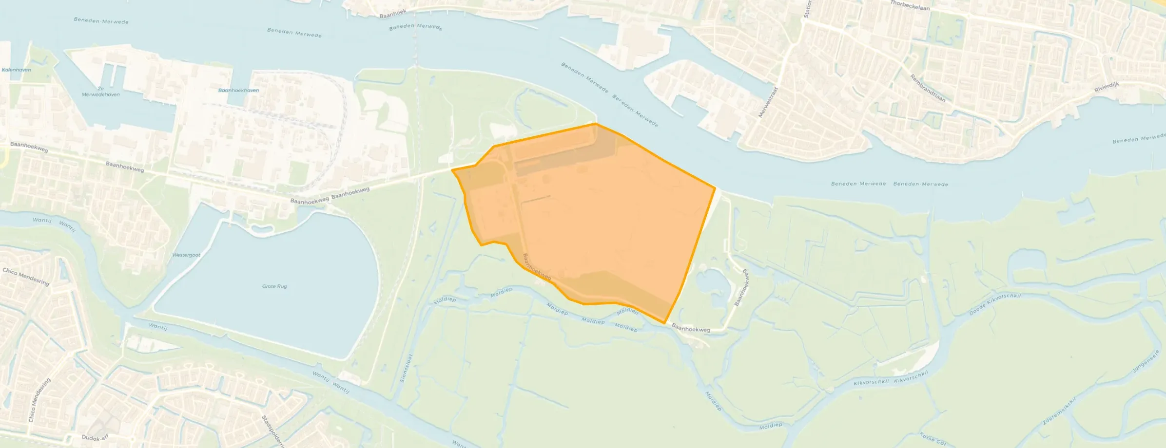 Kaart van 3e Merwedehaven