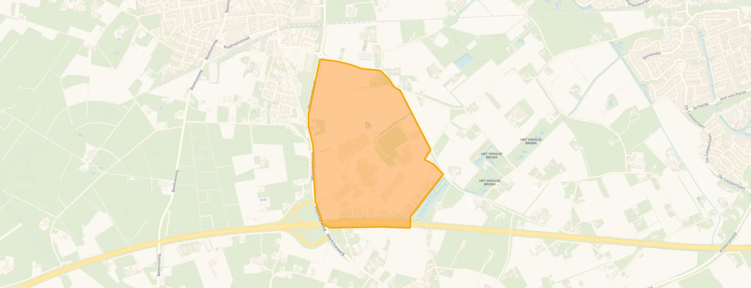 Kaart van A18 Bedrijvenpark