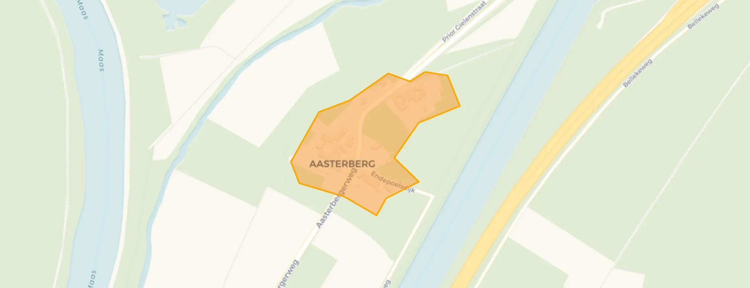 Kaart van Aasterberg