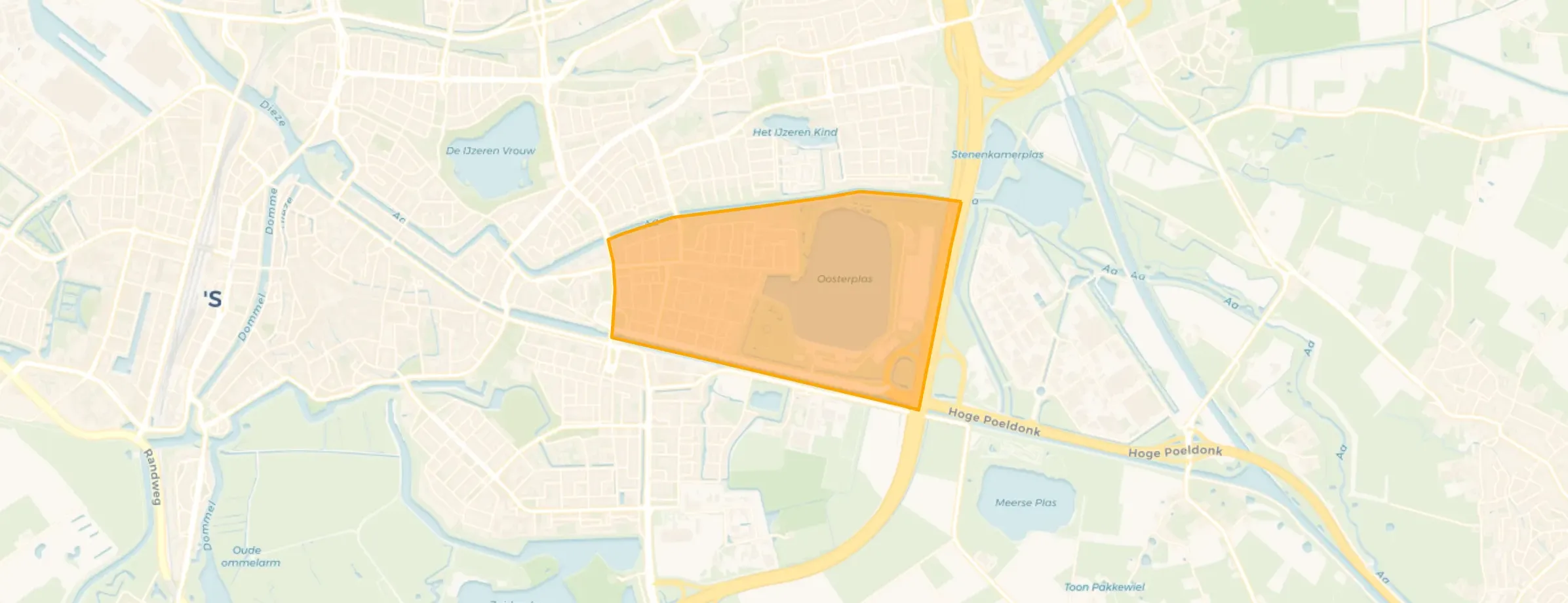 Kaart van Aawijk Zuid