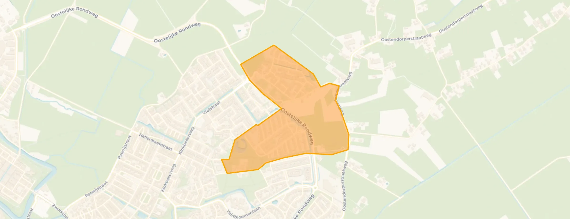 Kaart van Achterweg-De Dijkjes-Horstkamp