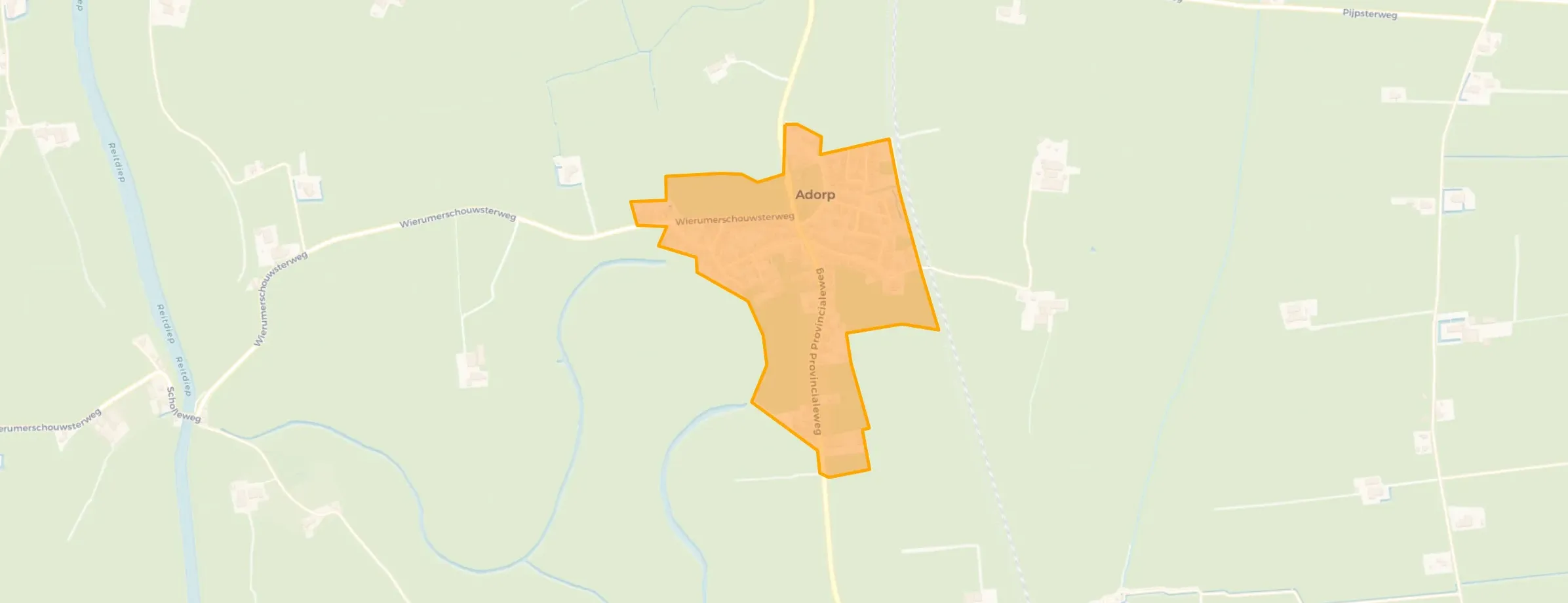 Kaart van Adorp