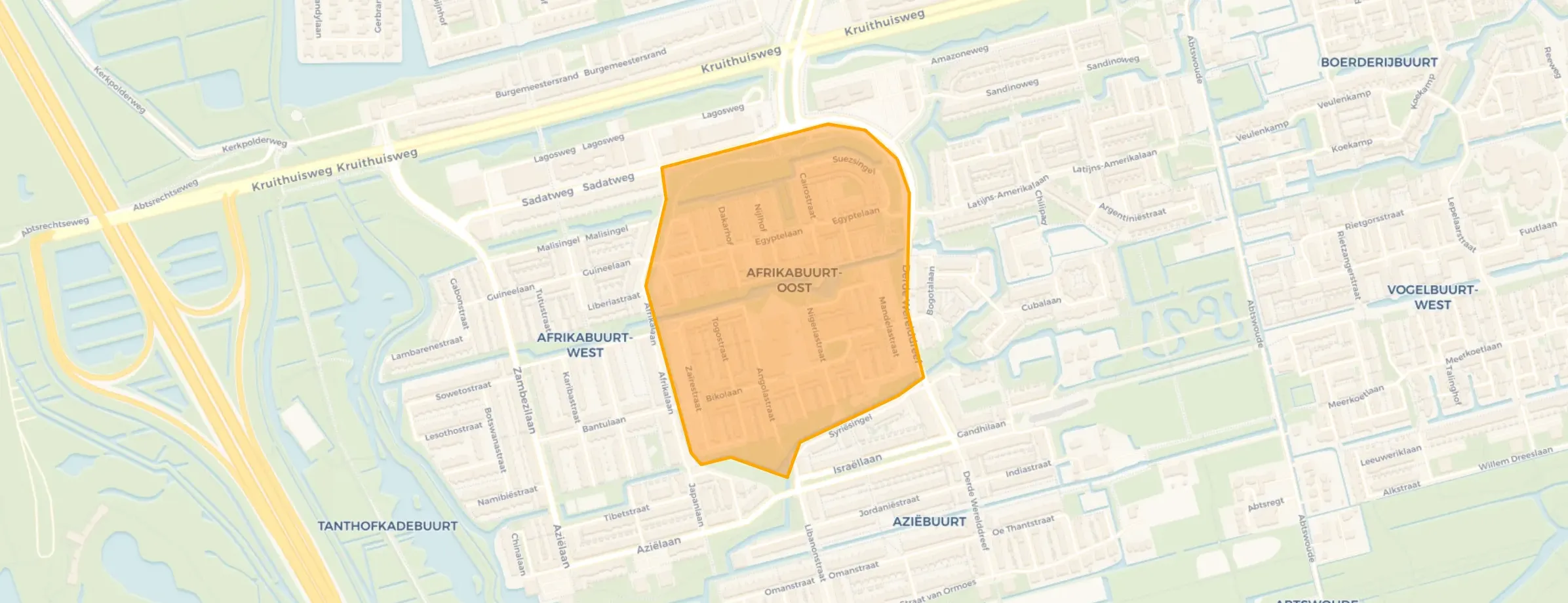 Buurt Afrikabuurt-Oost, Delft