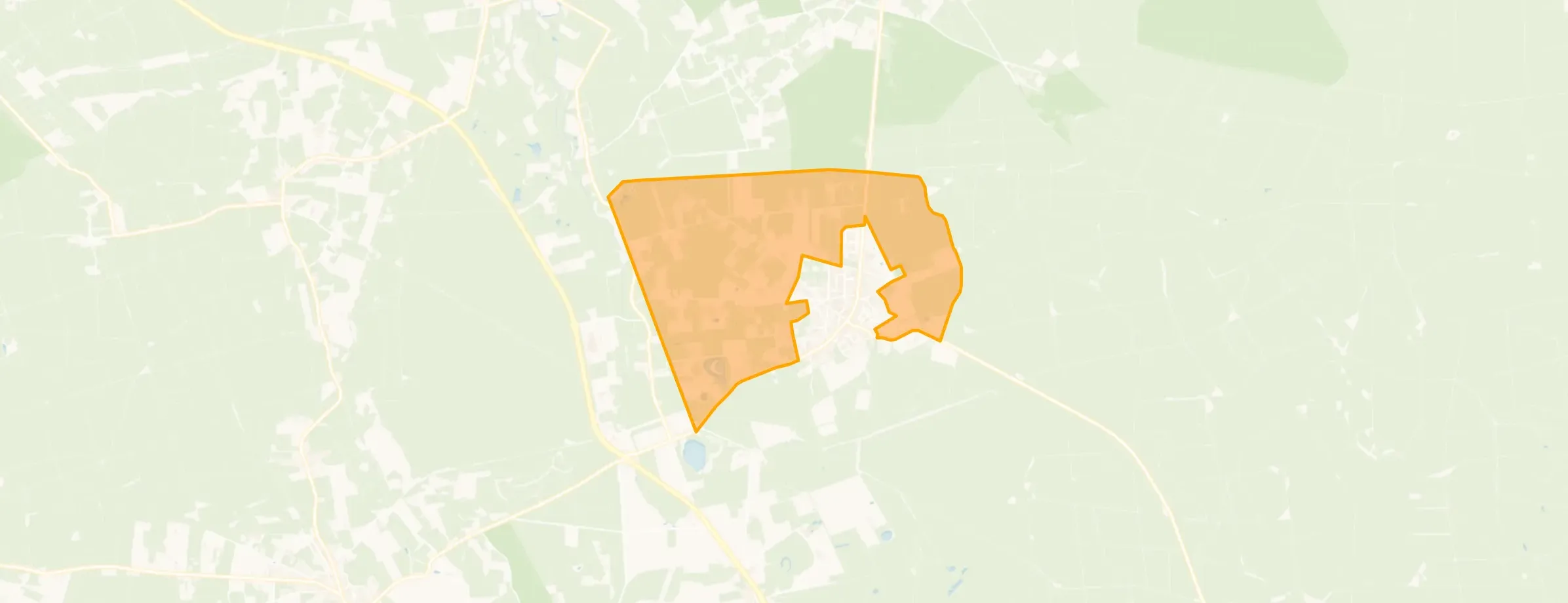 Kaart van Agrarischgebied Uddel