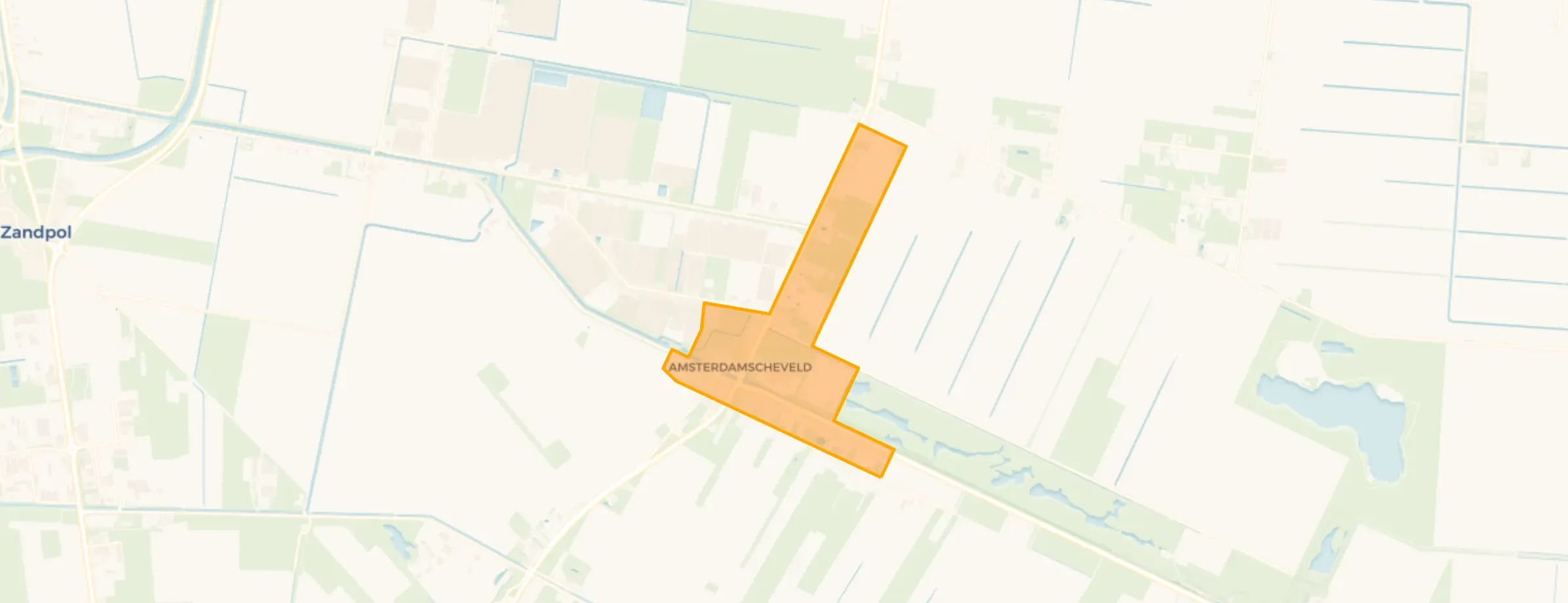 Kaart van Amsterdamscheveld