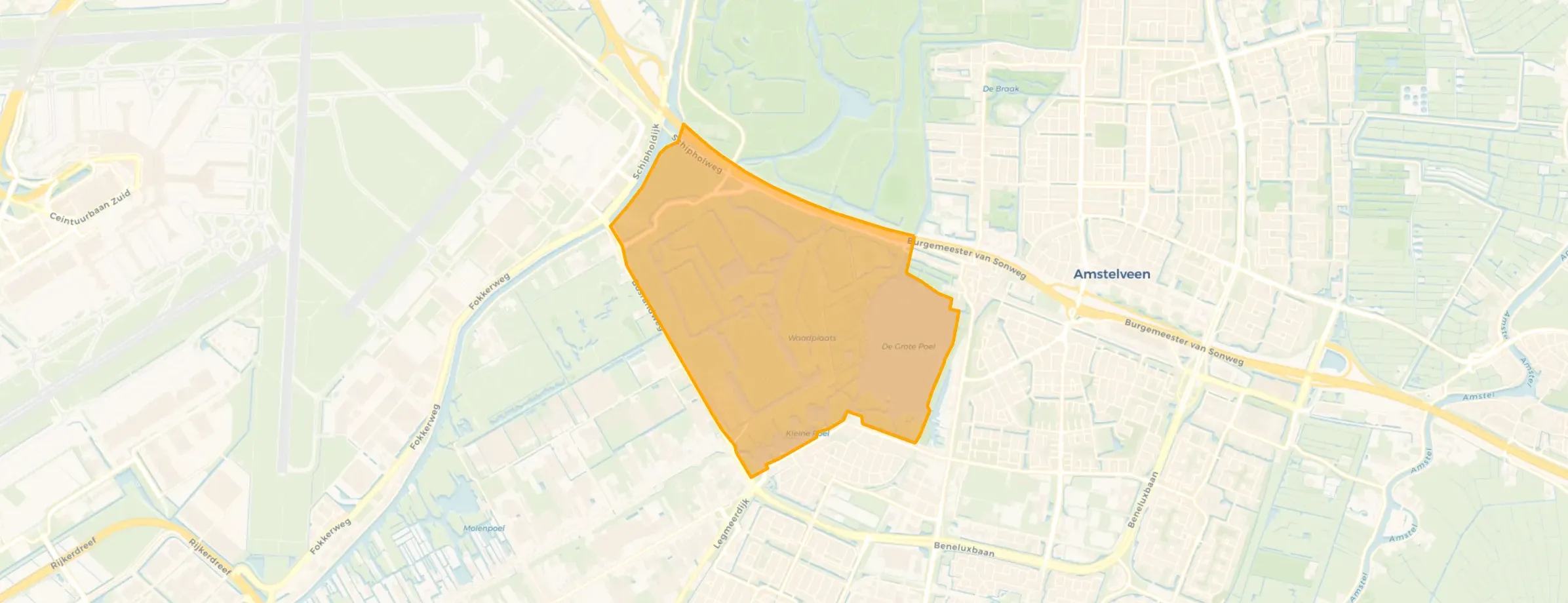 Kaart van Amsterdamse Bos Zuid
