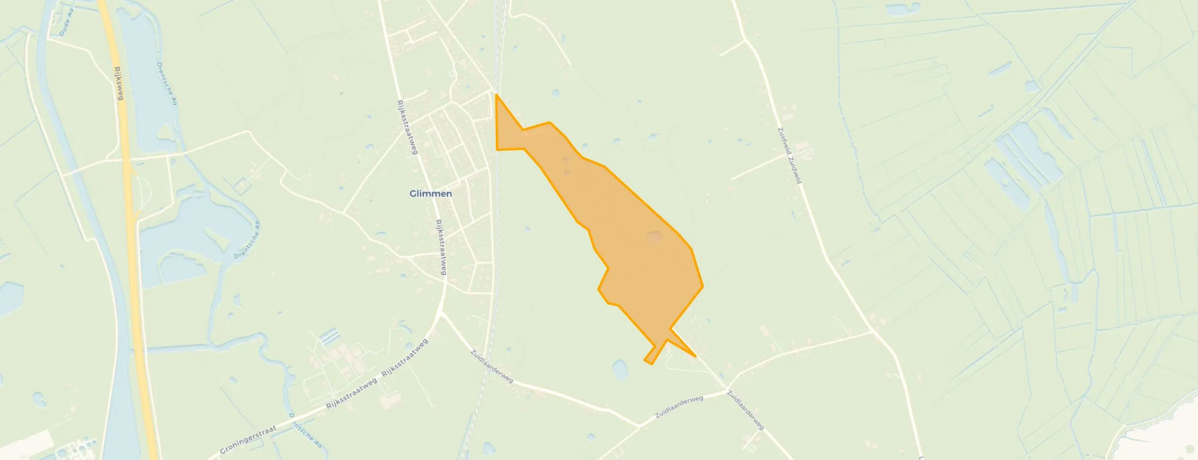 Kaart van Appelbergen Glimmen