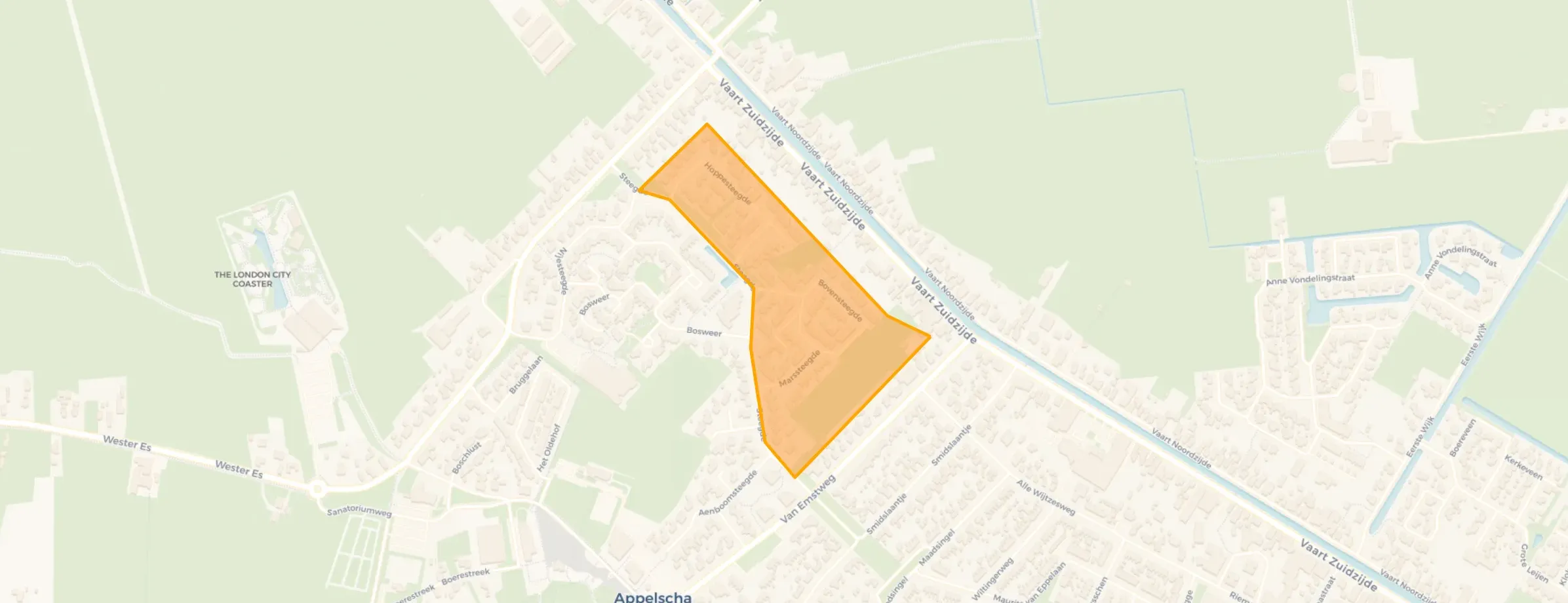 Kaart van Appelscha-Midden West