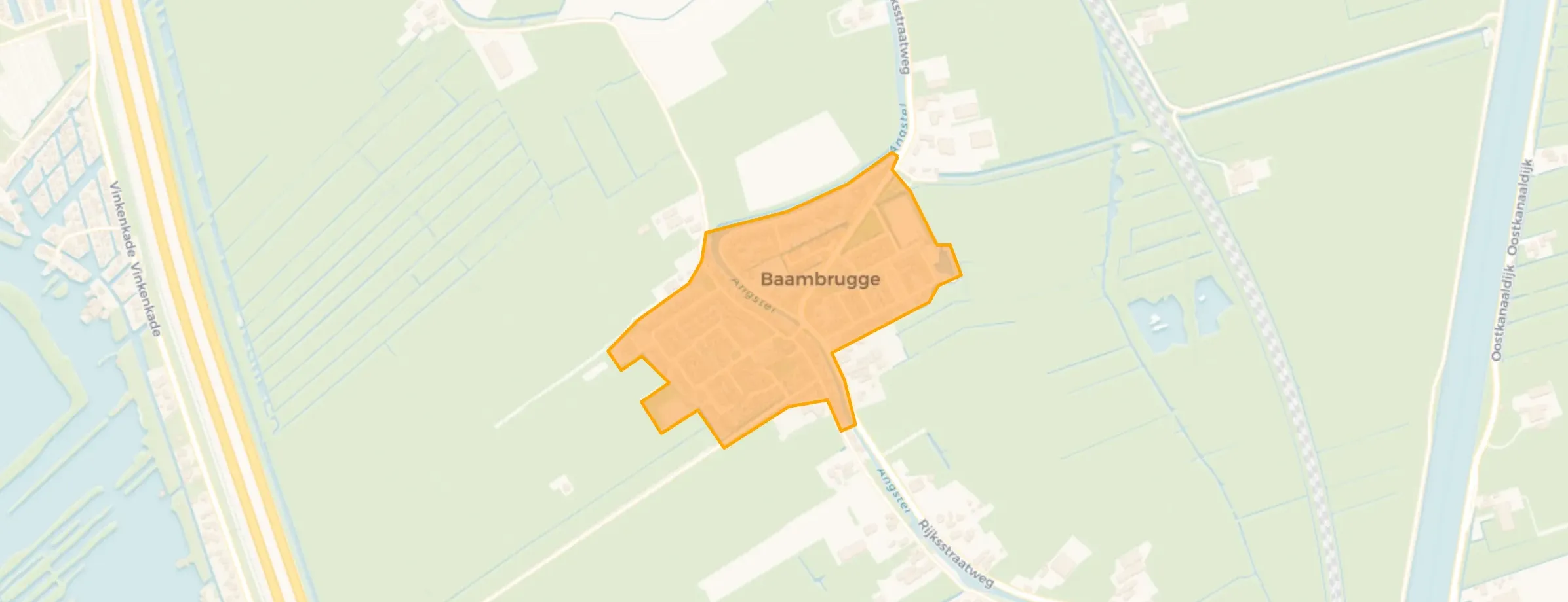 Kaart van Baambrugge Dorp