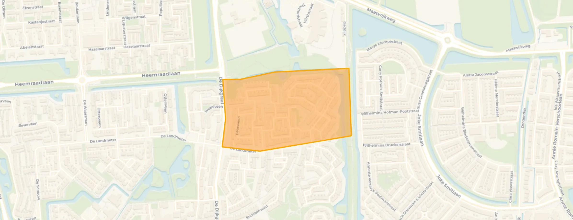 Kaart van Baarsveen