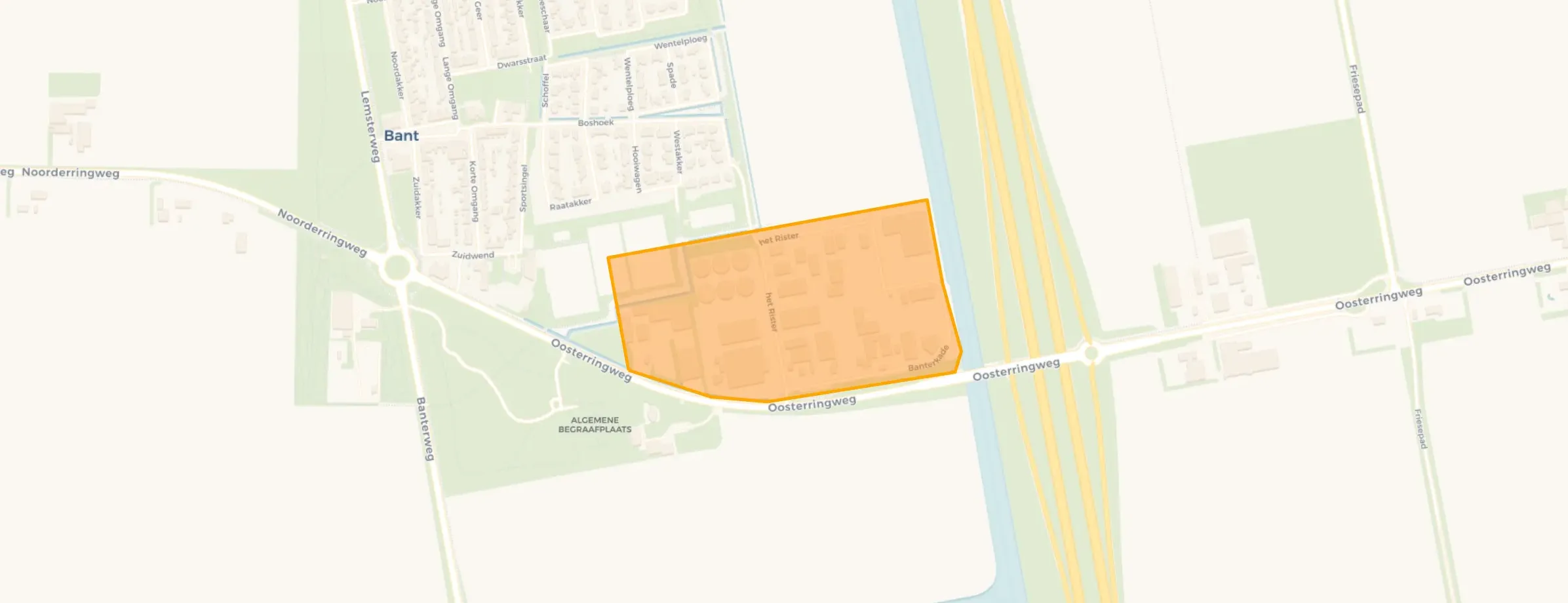 Bant-bedrijventerrein in Noordoostpolder