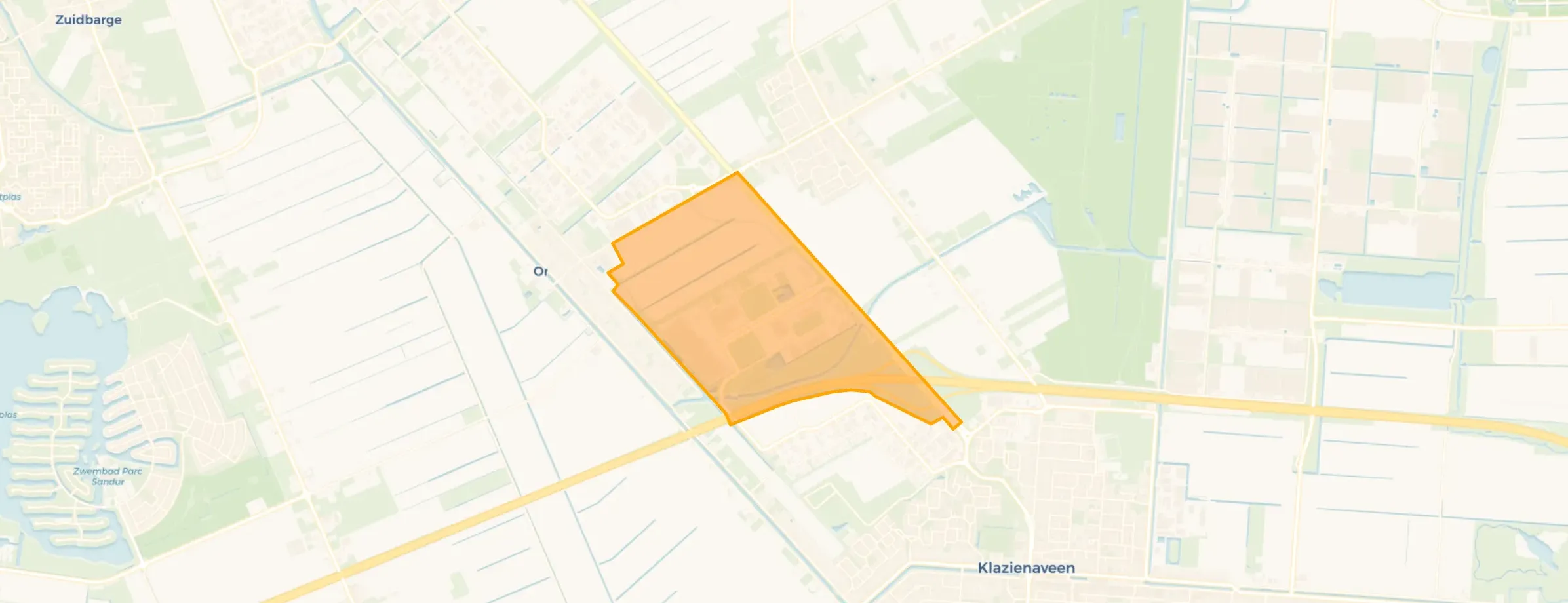Kaart van Bedrijvenpark A37