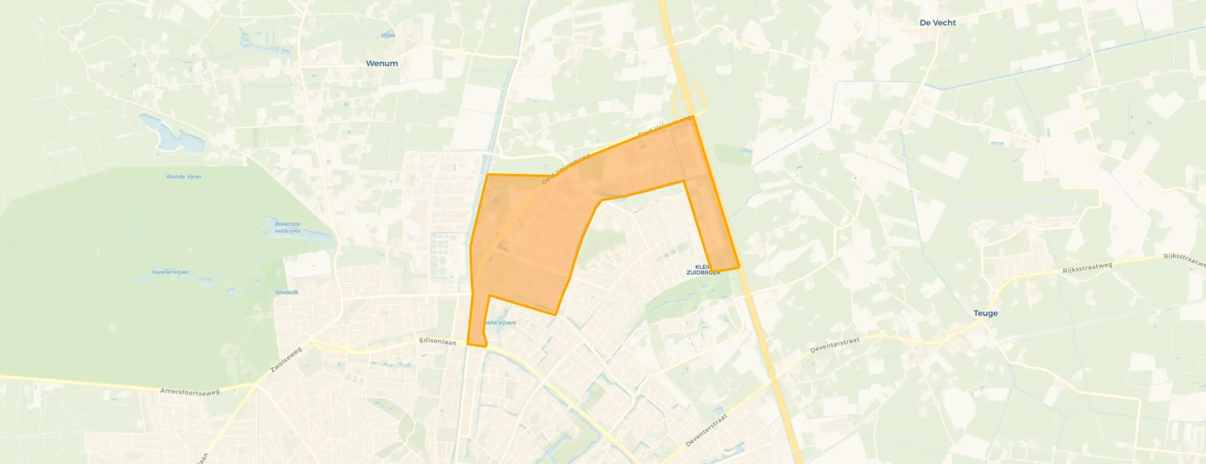 Kaart van Bedrijvenpark Apeldoorn-Noord
