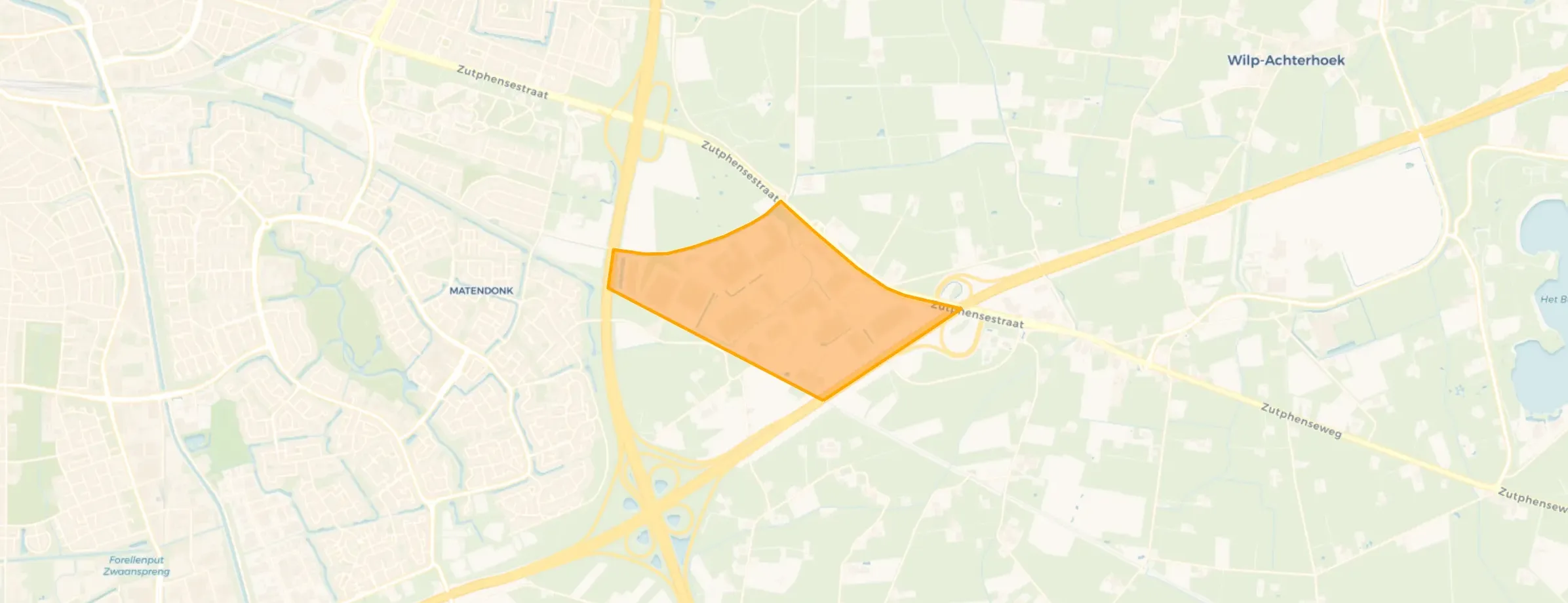 Kaart van Bedrijvenpark Ecofactorij