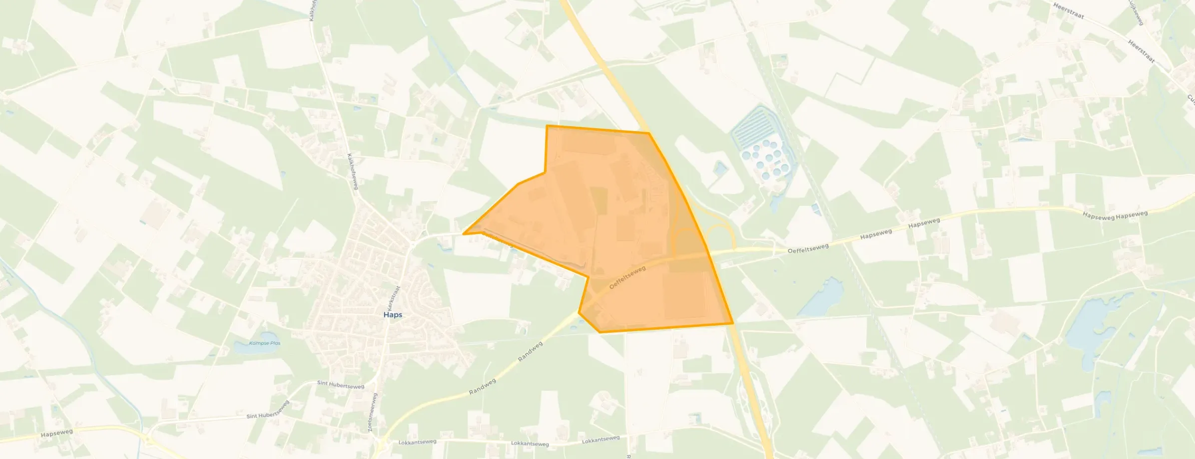 Kaart van Bedrijvenpark Laaracker