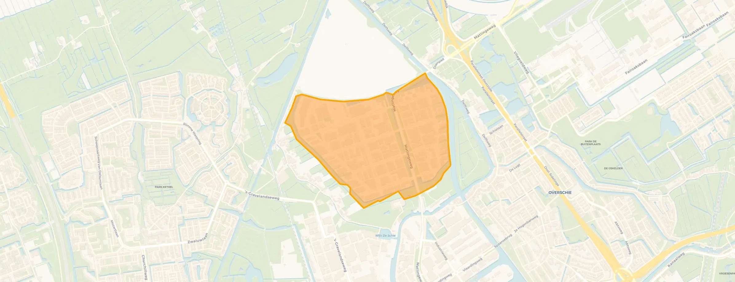 Kaart van Bedrijvenpark Noord-West