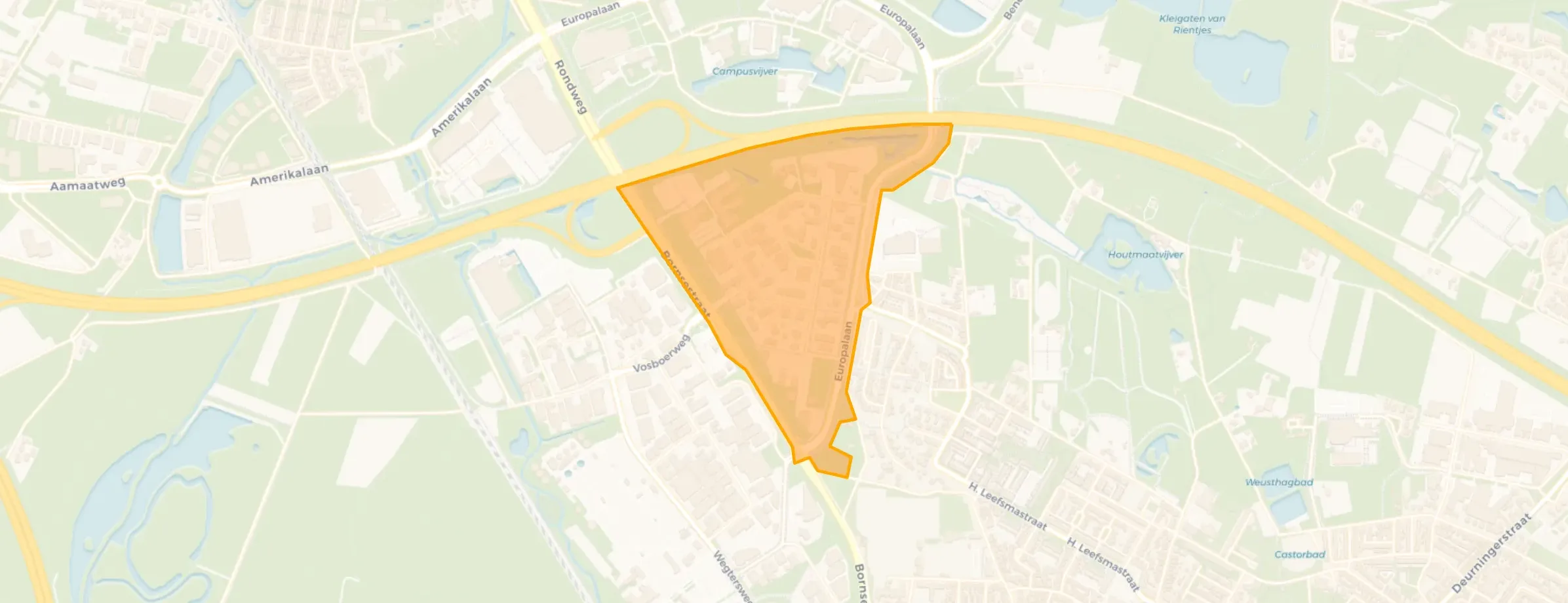Kaart van Bedrijvenpark Westermaat-Zuidoost