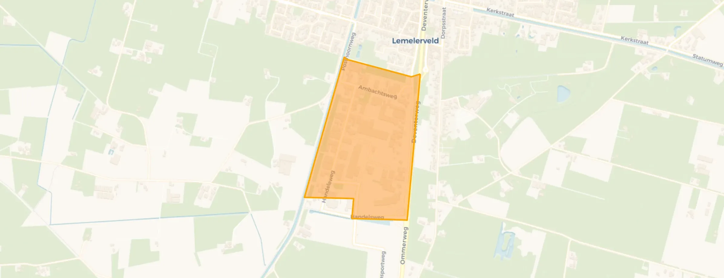 Kaart van Bedrijventerrein ’t Febriek