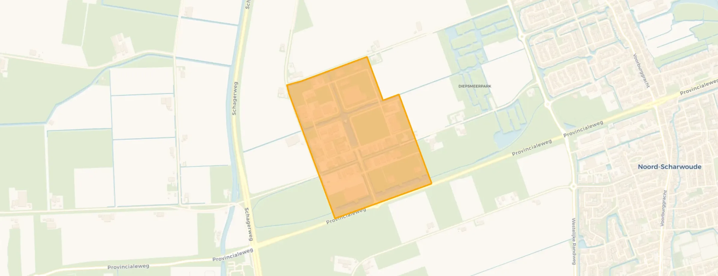 Kaart van Bedrijventerrein Breekland