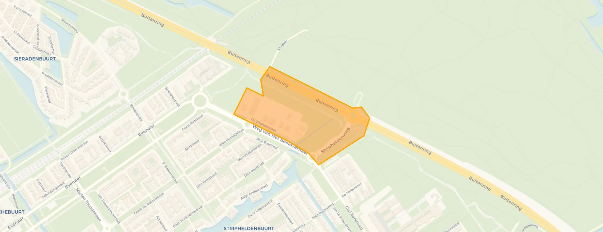 Buurt Bedrijventerrein De Striptekenaar, Almere