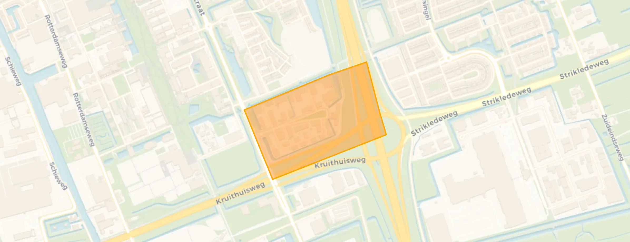 Kaart van Bedrijventerrein Delftech