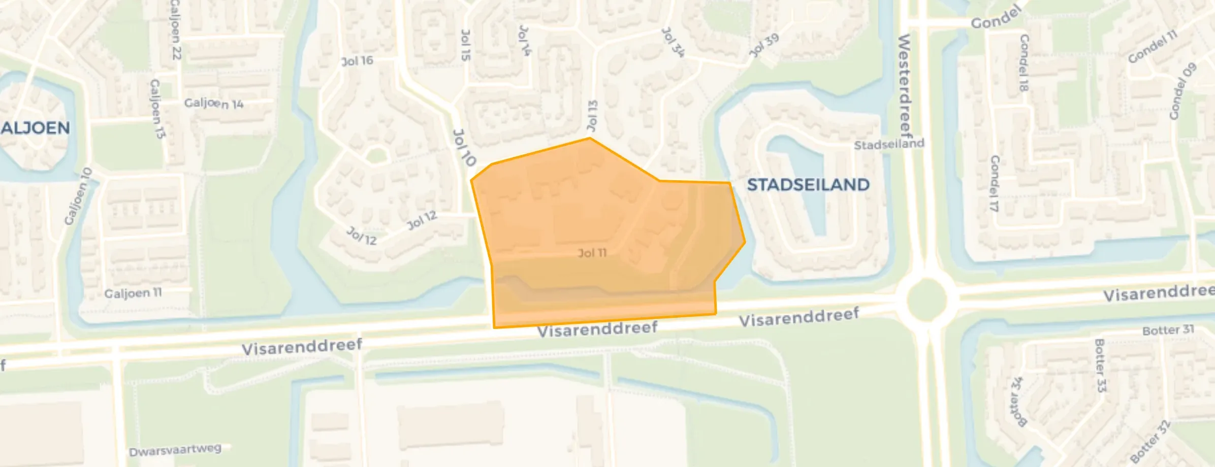 Kaart van Bedrijventerrein Jol