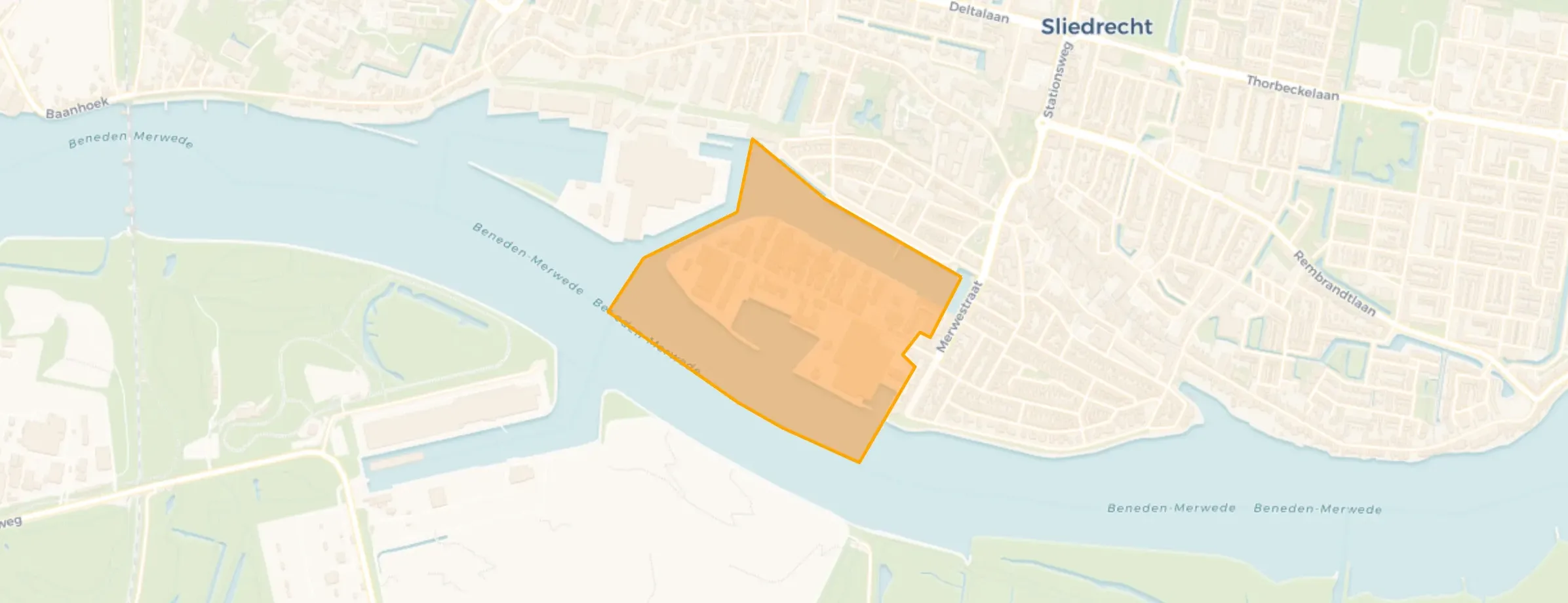 Kaart van Bedrijventerrein Kerkerak