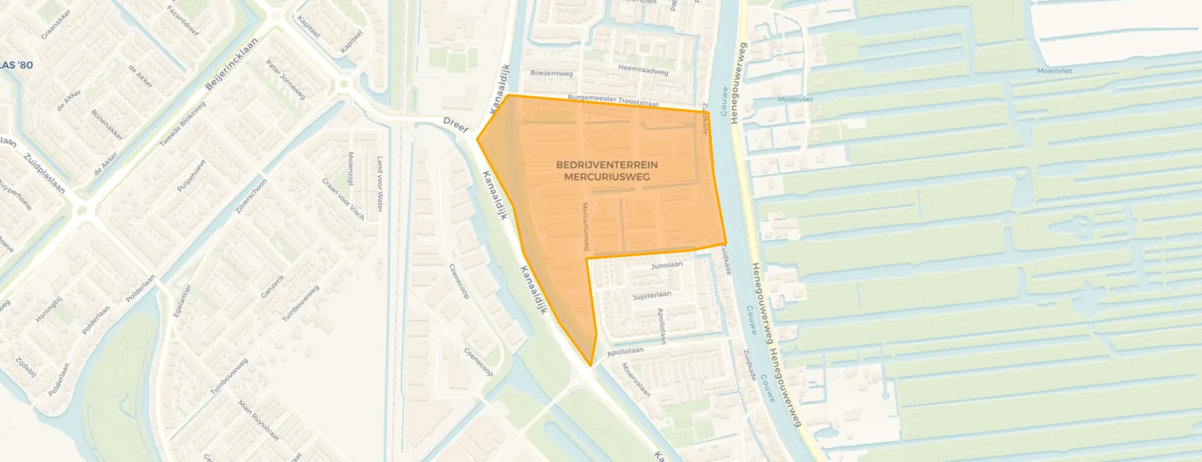 Buurt Bedrijventerrein Mercuriusweg, Waddinxveen