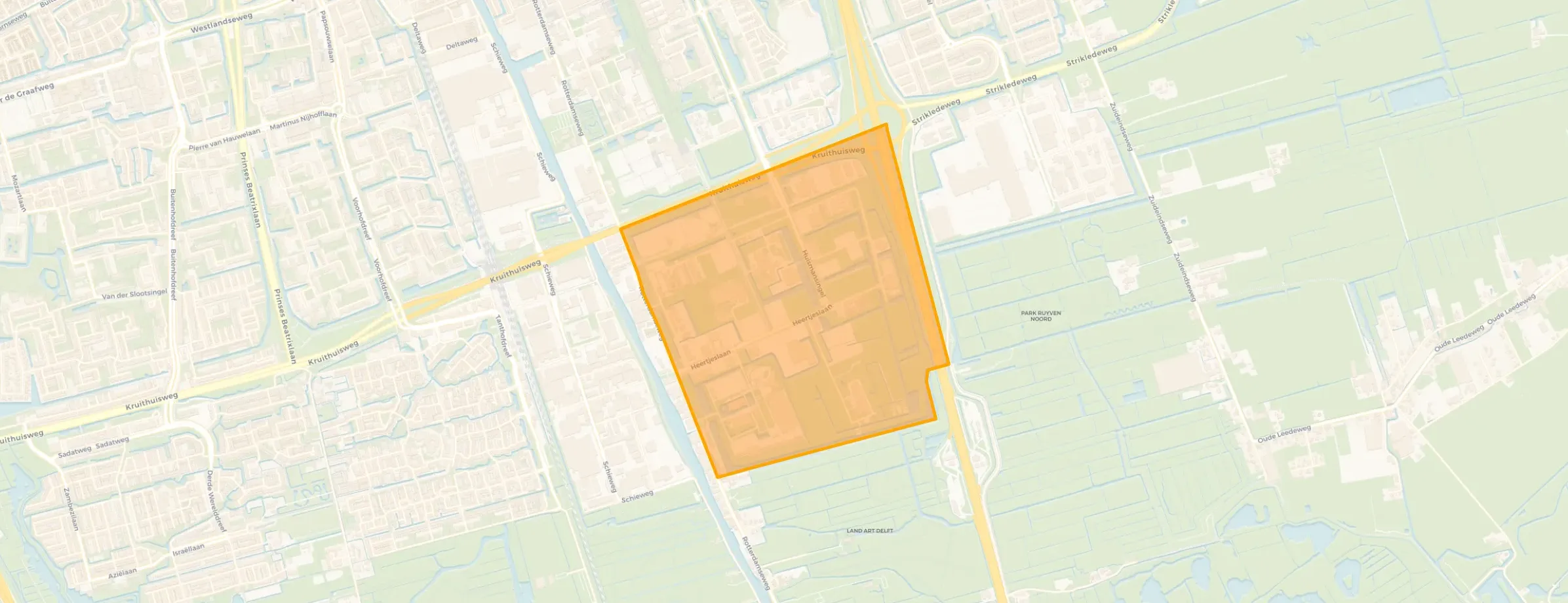 Kaart van Bedrijventerrein Technopolis