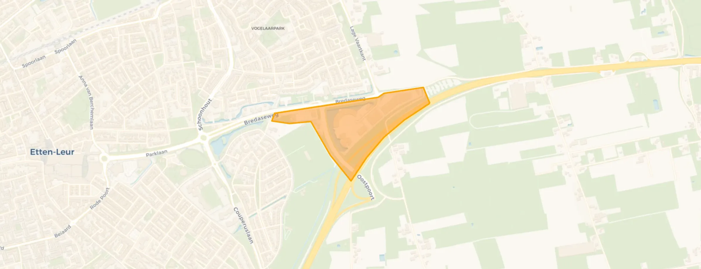 Kaart van Bedrijventerrein Trivium