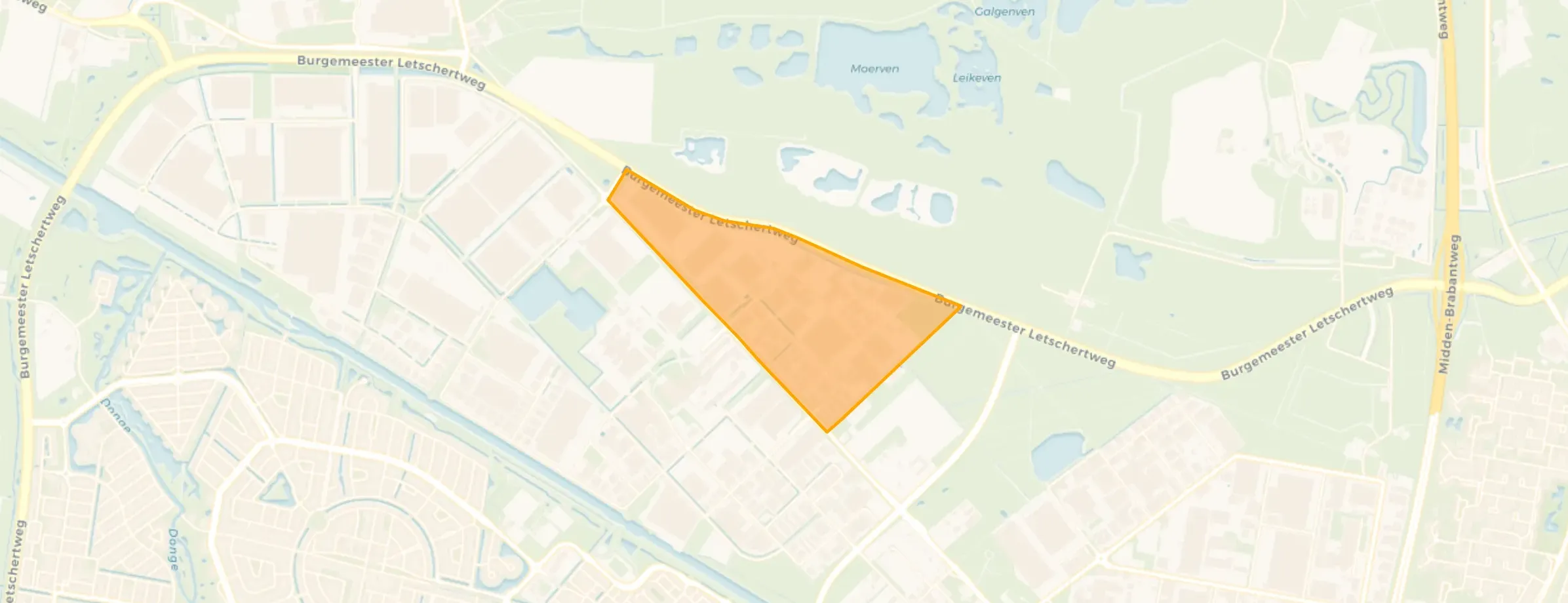 Kaart van Bedrijventerrein Vossenberg Scheg