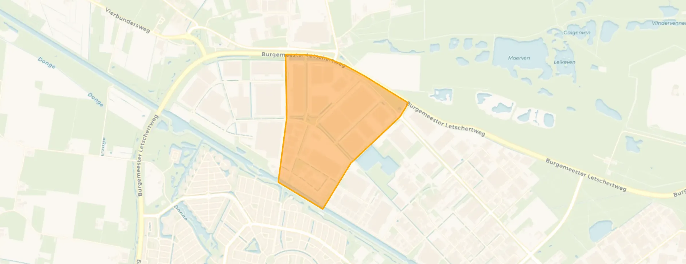 Kaart van Bedrijventerrein Vossenberg West I