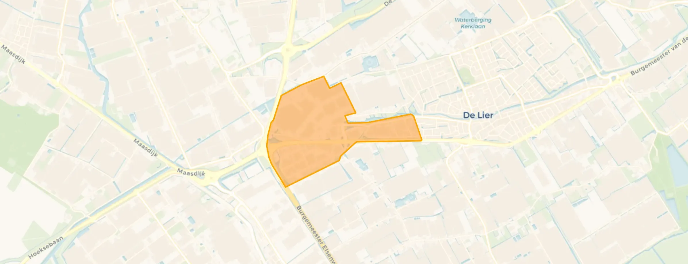 Kaart van Bedrijventerrein Westerlee