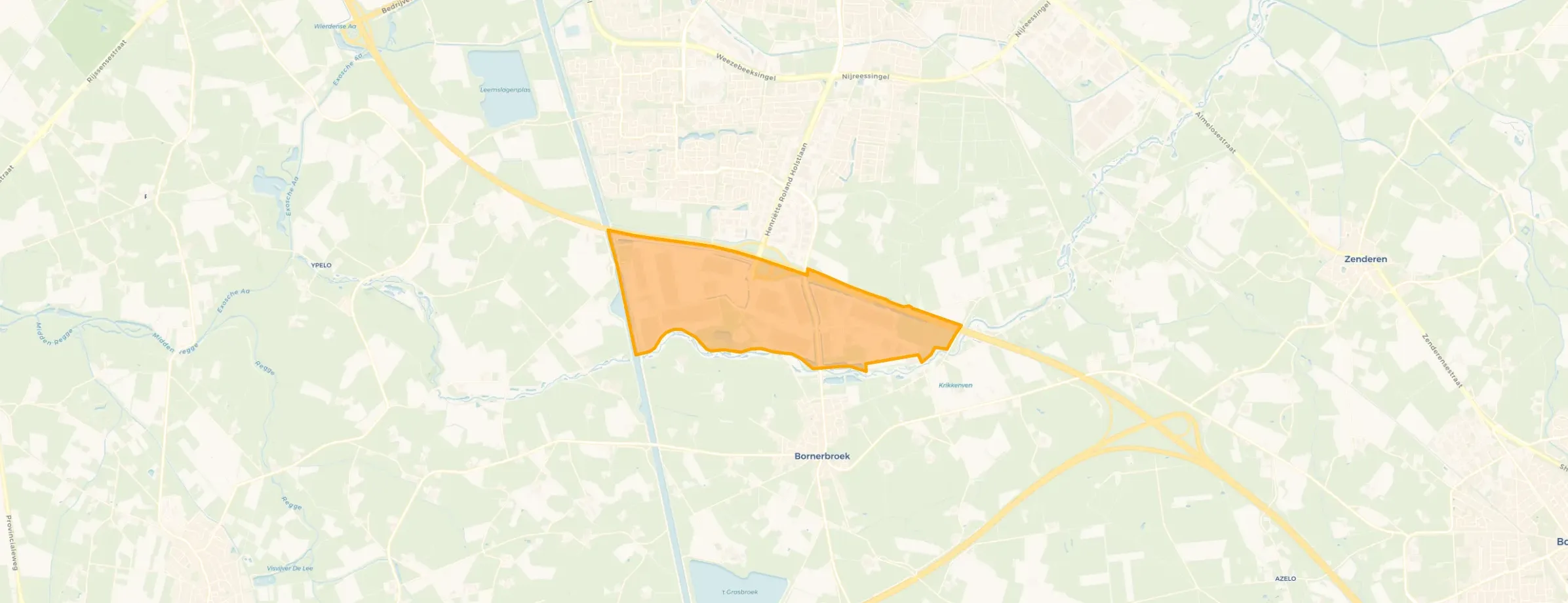 Kaart van Bedrijventerrein XL Businesspark