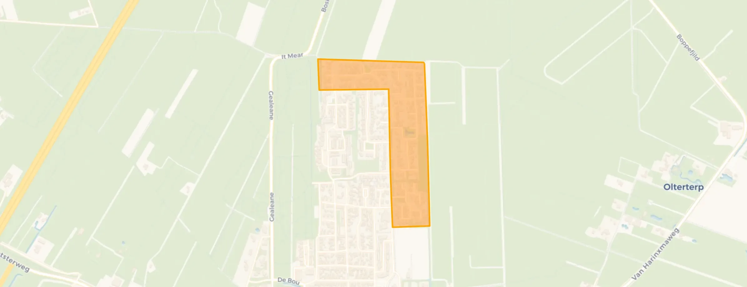 Kaart van Beetsterzwaag-Roekebosk