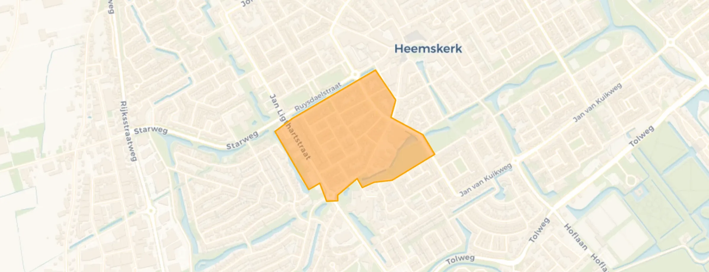 Kaart van Beijnesbuurt