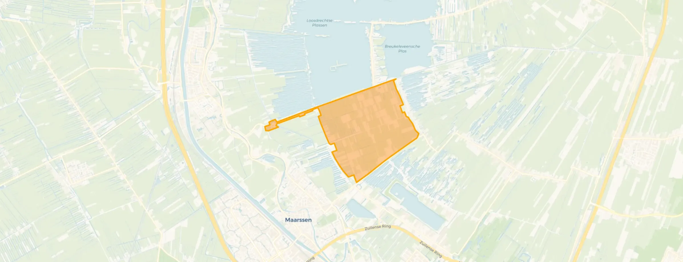 Kaart van Bethunepolder-Noord