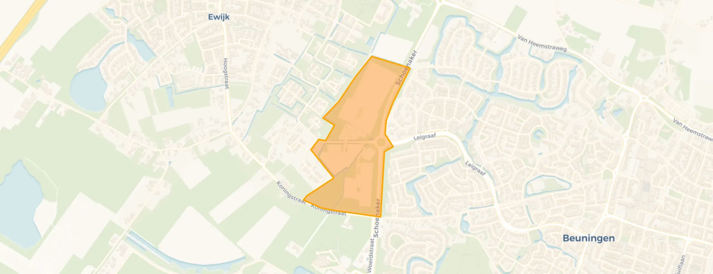 Kaart van Beuningen-Sportpark De Ooigraaf