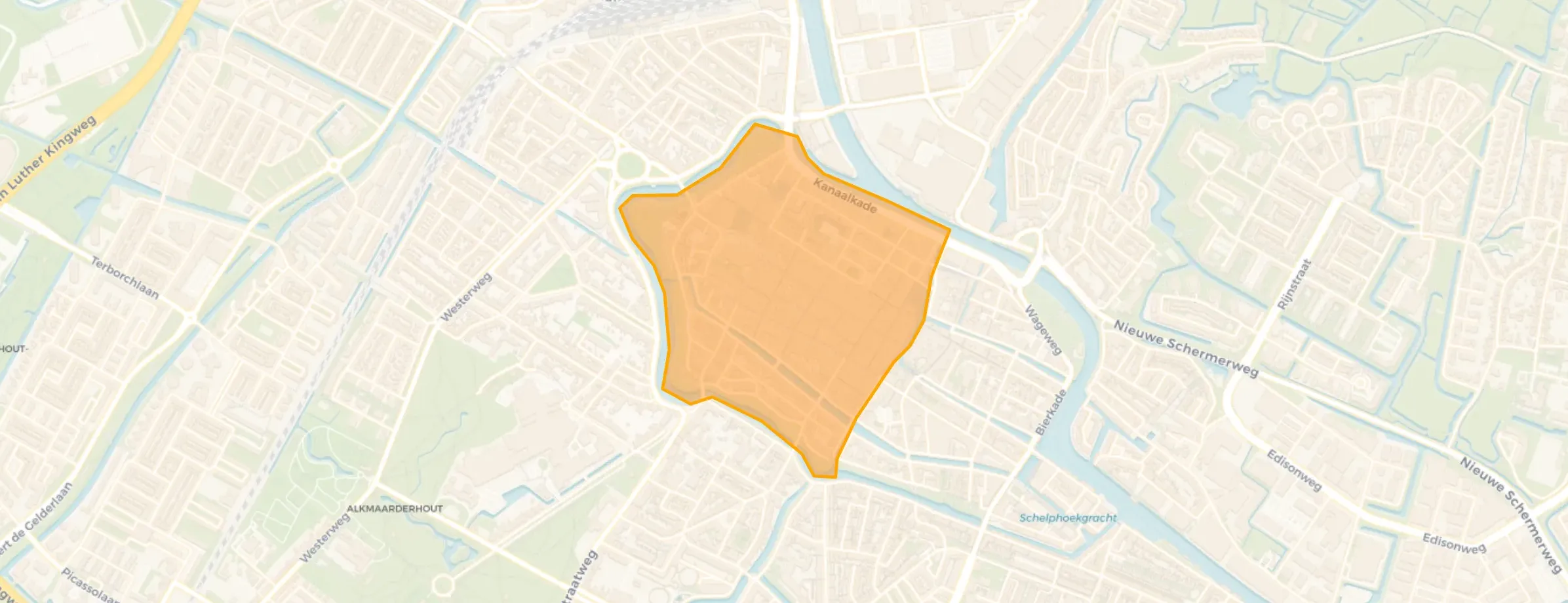 Kaart van Binnenstad-West