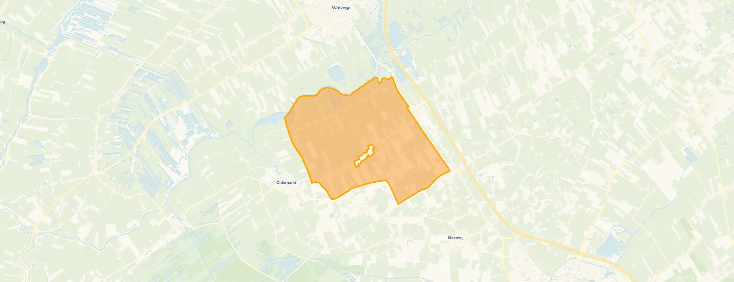 Kaart van Blesdijke-Buitengebied
