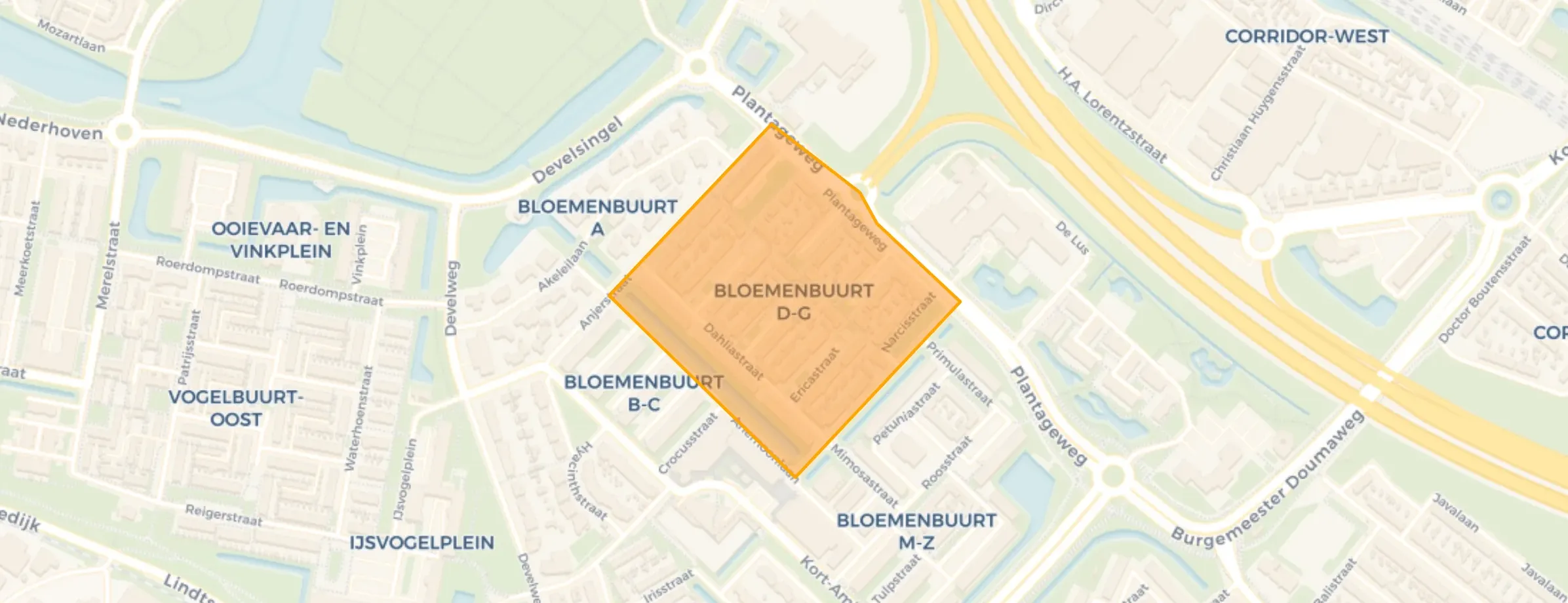 Buurt Bloemenbuurt D(ahlia) - G(eranium), Zwijndrecht