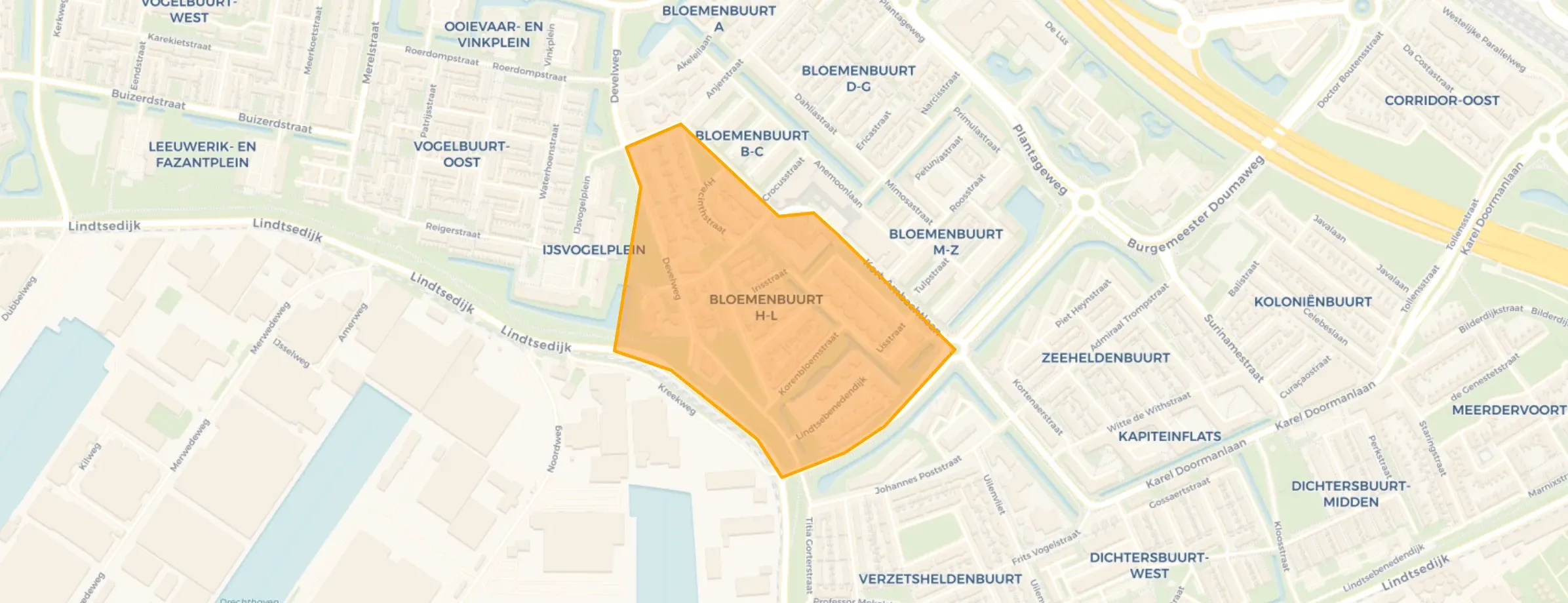 Buurt Bloemenbuurt H(yacinth) - L(Obelia), Zwijndrecht