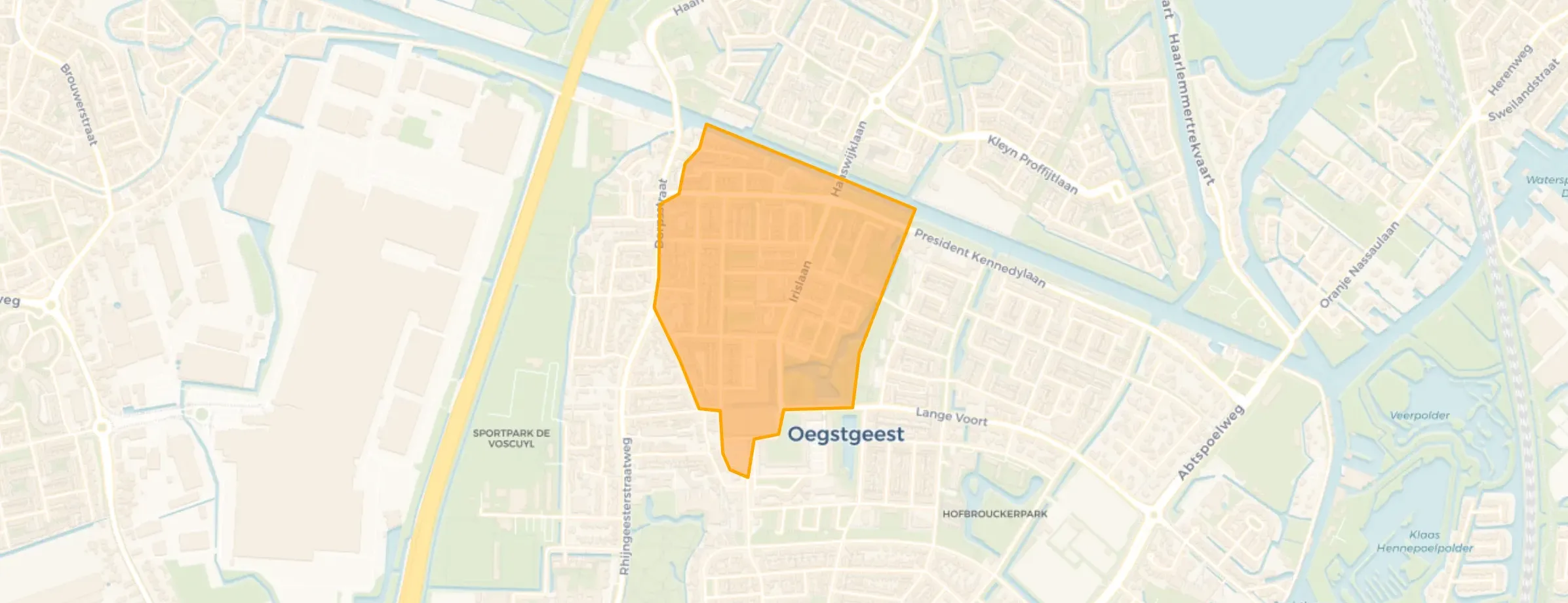Kaart van Bloemenbuurt