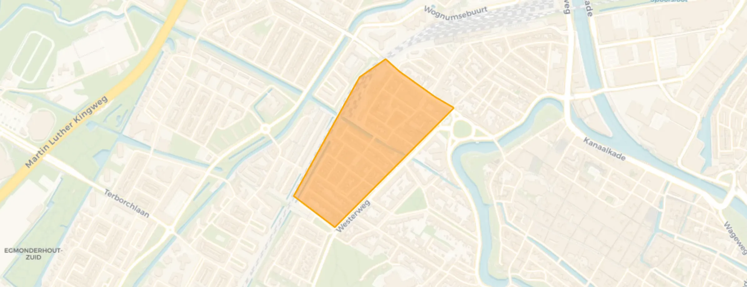 Kaart van Bloemwijk en Zocherkwartier
