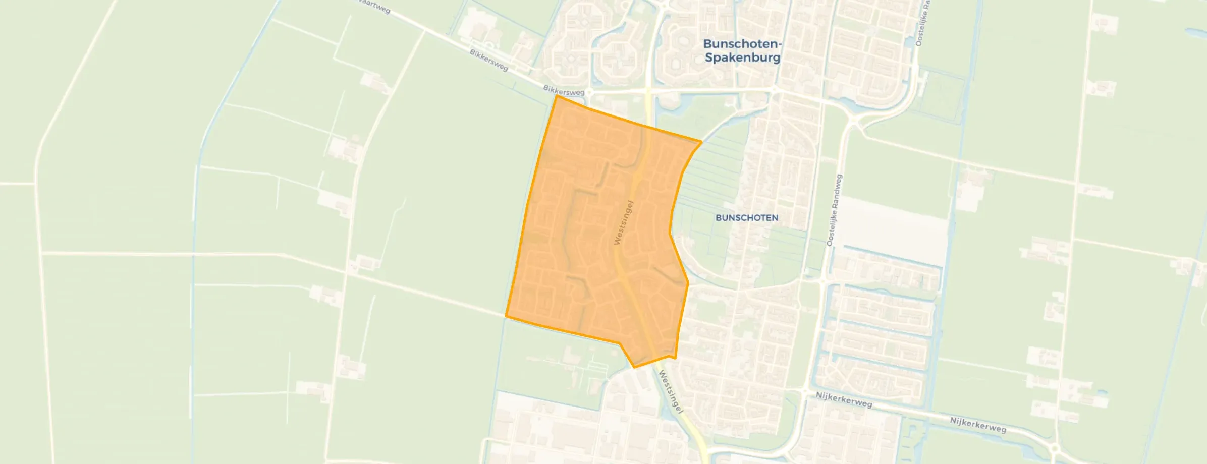 Kaart van Blokhuiswetering