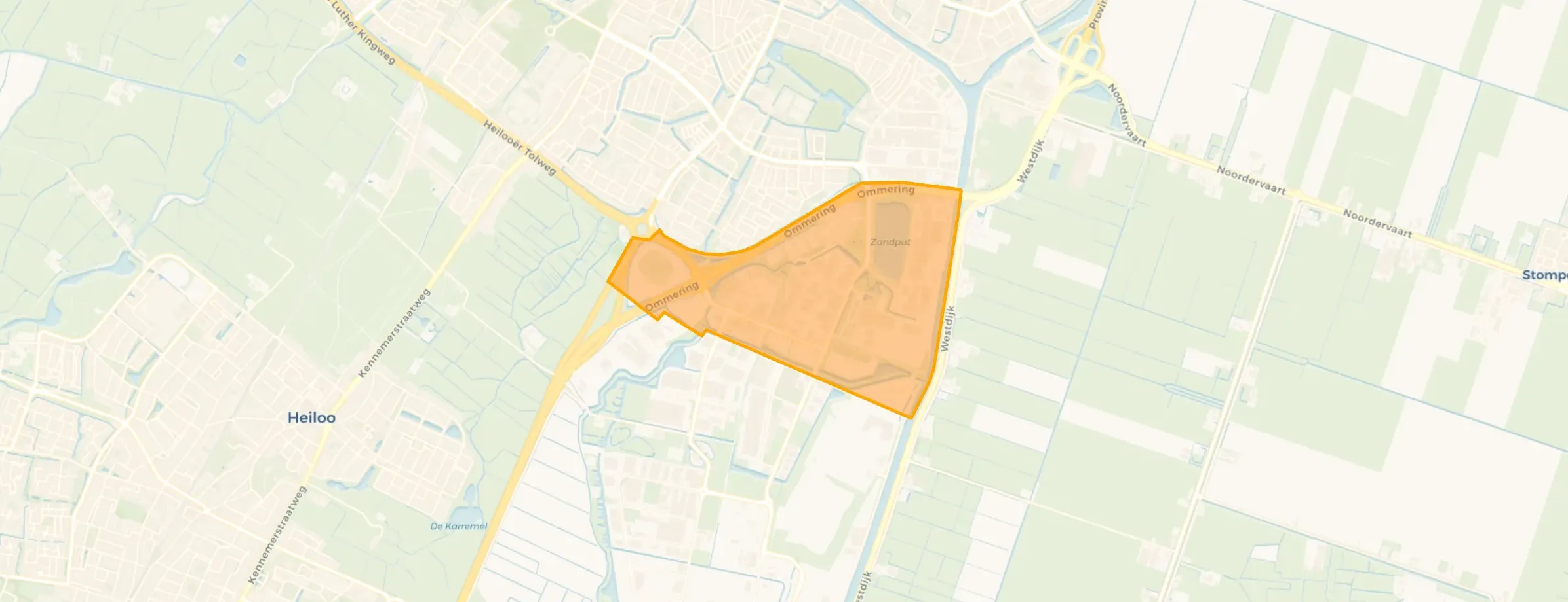 Kaart van Boekelermeer-Noord